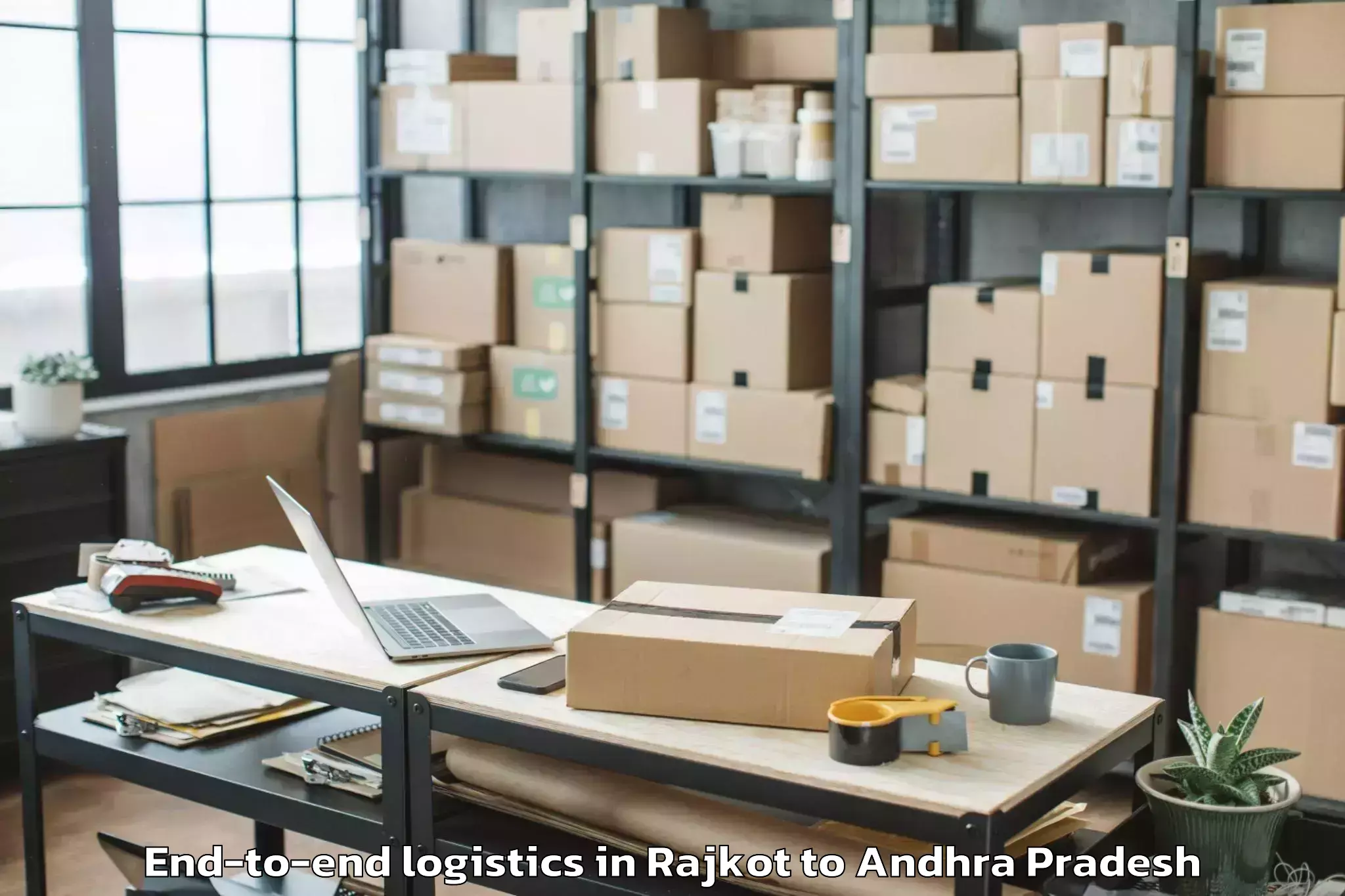 Affordable Rajkot to Atchampet End To End Logistics